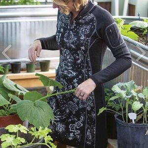 Title Nine Merino Wool Sweater Dress, Black/Gray